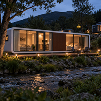 Fournisseur de maisons capsules préfabriquées de luxe à double couche, type Apple Cabin, sur mesure