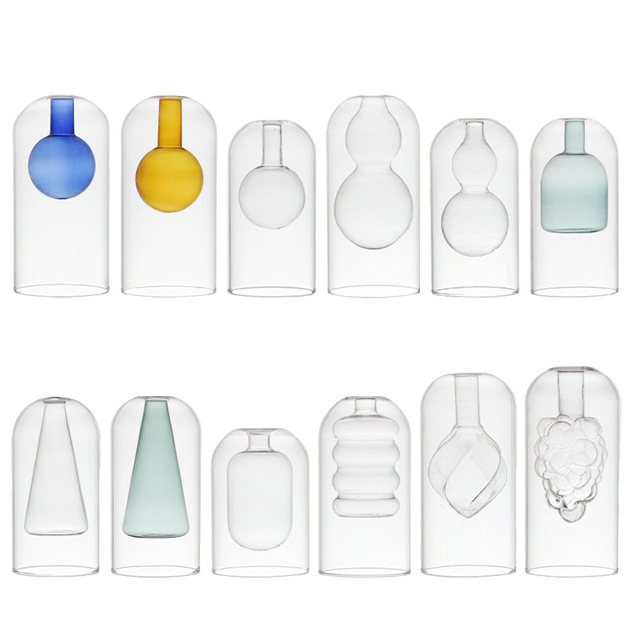 Fragrance Essential Oil Reed Diffuser Decorative Item Instagram Style Bare Bottle Flameless Aromatherapy Glass Empty Bottle