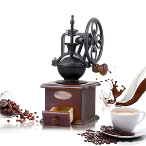 Riesenrad Handkurbel Bohnen mühle Vintage Style Handkurbel Espresso maschine Manuelle Kaffeemühle Ausrüstung für den Haushalt - Product Image 4