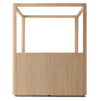 Mobilier chambre luxe modernisme box design lits en bois massif king size