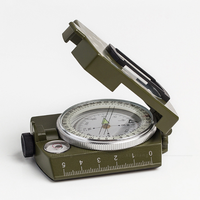 Boussole de style américain de haute précision, boussole verte militaire multifonctionnelle, boussole extérieure