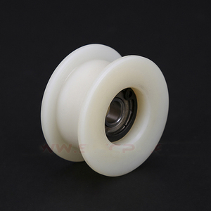 Plastic Roller Customized Elevator Guide / 16mm Shower V Groove Plastic Door Rollers /nylon Bearing Rollers