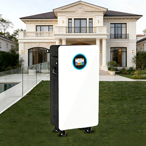 Floor-standing Home <b>Energy</b> <b>Storage</b> <b>System</b> 51.2V 5KWH 10KWH Lithium Iron Phosphate Emergency Power Supply with Wheels - Product Image 2