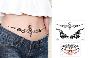 Personalizado bajo MOQ Red Kiss Lip Print Papel temporal Ecológico Resistente al agua Pegatinas de <span class=keywords><strong>tatuaje</strong></span> para la cara Cuerpo Accesorios de disfraces - Product Image 6