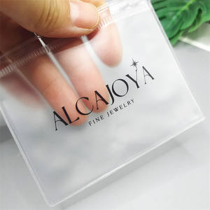 Sacs en plastique givrés personnalisés pour petits bijoux, sacs à fermeture éclair en gros avec logos, mini pochettes à boucles pour boucles d'oreilles - Product Image 5