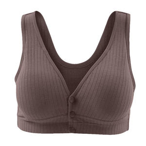 <span class=keywords><strong>Soutien</strong></span>-<span class=keywords><strong>gorge</strong></span> d'allaitement froncé pas affaissé sous-vêtement de sommeil Type sous-vêtement de maternité fermeture avant sans anneau en acier <span class=keywords><strong>grossesse</strong></span> maternité - Product Image 2