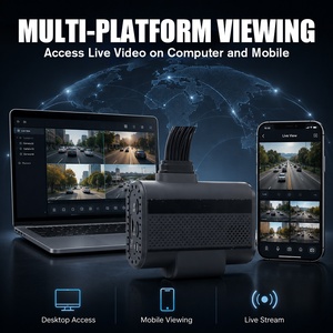 Caméra <span class=keywords><strong>embarquée</strong></span> 4G 4CH avec WiFi, GPS, ADAS, système d'assistance à la conduite, système de surveillance du conducteur DMS, caméra de sécurité automobile, kit de surveillance de la sécurité de la flotte - Product Image 6