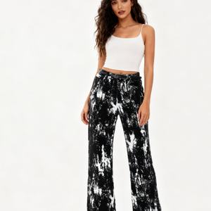 Ropa de Mujer Europea y Americana, Primavera y Otoño 2025, Nuevo Estilo Casual con Estampado Animal y Cinturón, Jeans Ajustados - Product Image 5