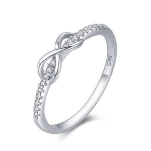 Anillo de Boda de Plata S925 con Diseños Modernos para Mujer, Anillo de Lujo con Imitación de Diamante - Product Image 6