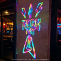 Enseigne néon irisée RVB, décoration pour événements et bars, enseigne néon LED, logo de magasin, personnalisation publicitaire
