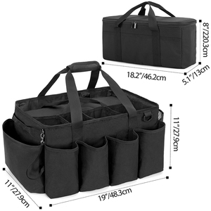Borsa per dettagli di grandi dimensioni scatola per la cura dell'auto per i dettagli dell'auto forniture borsa per i dettagli dell'organizzatore del bagagliaio del carrello dell'autolavaggio - Product Image 5