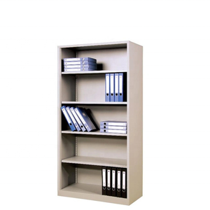 Design moderne traditionnel en acier à hauteur réglable classeur de livres 5 étagères déverrouiller porte ouverte balcon stockage pour salon - Product Image 4