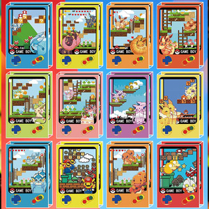 Vente en gros : Mini briques <span class=keywords><strong>de</strong></span> sable mouvant en acrylique cristallin Pokémon populaires, accessoires lenticulaires Game Boy, jeux <span class=keywords><strong>de</strong></span> cartes avec cadre artistique étendu - Product Image 6