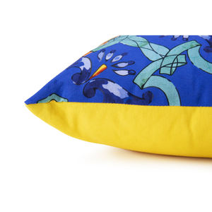 Coussin décoratif en coton Excelsa Trinacria 50x40 cm, motif méditerranéen, rectangulaire, lavable - Product Image 3