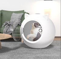 Sèche-cheveux intelligent entièrement automatique pour animaux de compagnie avec température et vitesse réglables, en matériau ABS, électrique, pour chats