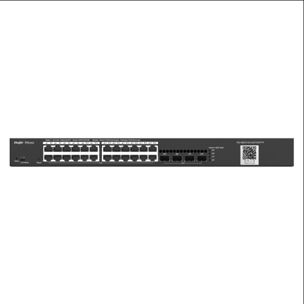 In Stock for RG-NBS3100-24GT4SFP Fanless 56 Gbps 24-Port 10/100/1000Mbps Adaptive Power Port Layer 2 Managed Gigabit Switch