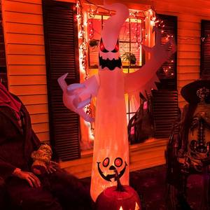 Nuova decorazione esterna 6FT zucca <span class=keywords><strong>Halloween</strong></span> Yard Ghost <span class=keywords><strong>Halloween</strong></span> gonfiabile con luci rotanti - Product Image 4