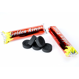 <span class=keywords><strong>Golden</strong></span> <span class=keywords><strong>River</strong></span> Briquettes de charbon de bois rondes de 40mm Pack personnalisé à combustion rapide pour narguilé et Shisha Shish - Product Image 6
