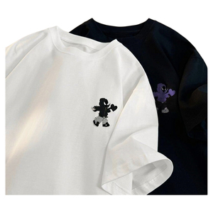 Người Đàn Ông Đa Năng Cơ Bản Vòng Cổ T-Shirt Rắn Màu Chất Liệu Hàng Đầu 40 Polyester/Cotton 220 Gram Vải Dệt Kim - Product Image 3