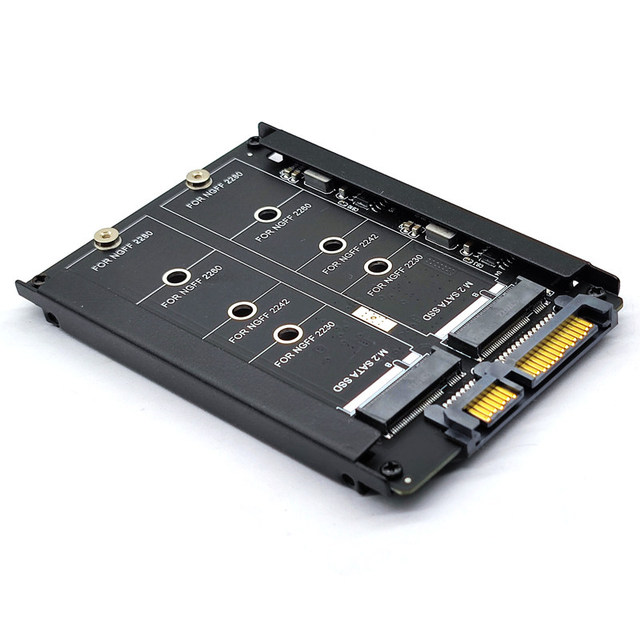 NGFF to SATA3 Adapter Card for M.2 Key B Dual-bay SSD