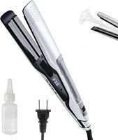Plancha de Pelo Profesional OEM/ODM con Vapor, Pantalla LCD Digital, Cerámica, Logotipo Personalizado, Herramienta de Peinado para Salón