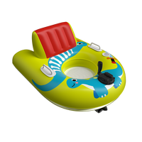 Bouée gonflable motorisée à thème floral vert avec anneau de natation pour adultes, en PVC écologique, capacité 100-500 kg