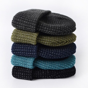 Neue reflektierende Strick mütze Night Outdoor Sports Safety Beanie Hat/reflektierende Mütze - Product Image 5
