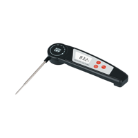 Thermomètre alimentaire numérique professionnel avec sonde pliable en SUS304 pour grillades, rôtissage, friture, restauration et transformation alimentaire