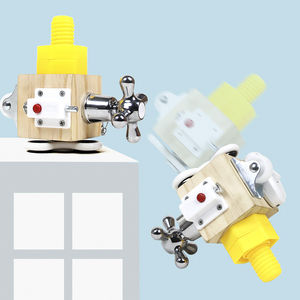 โนวาครอส ของเล่นไม้เสริมพัฒนาการ 6 ด้าน แบบมัลติฟังก์ชั่น บอร์ดกิจกรรมมอนเตสซอรี่ ของเล่นครัวเพื่อการศึกษาสำหรับเด็ก - Product Image 4