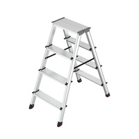 Échelle industrielle en aluminium double face EN131/EN14183 Escalier pliable de 2 à 6 marches Échelle d'escalade pliable Plegable
