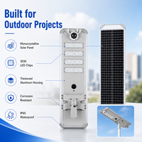 Lampadaire solaire intelligent tout-en-un avec caméra HD 1080P, capteur à micro-ondes, vision nocturne, surveillance par alarme pour les rues et les communautés