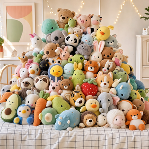 Peluche all'ingrosso da 8 pollici per macchine acchiappapremi, <span class=keywords><strong>animali</strong></span> di peluche carini in blocco per premi arcade, giochi di lancio dell'anello per matrimoni e regali - Product Image 1