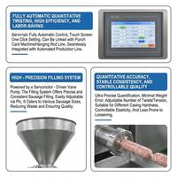 Máquina Embutidora de Salchichas de Gran Capacidad, Alta Velocidad, Grado 304, Certificación CE, Fiable, Tipo Paleta, Máquina de Llenado al Vacío