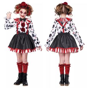 Costume d'Halloween et de Carnaval pour Enfants et Adultes, Motif Clown Horreur Effrayant à Pois et Rayures, Collection Maman et Filles 2026 - Product Image 5