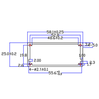 Boîtier de boîtier en aluminium d'usinage CNC boîtier d'instrument électronique boîte de jonction boîtier de Rail Din boîtier de PCB