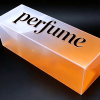 Boîtes en acétate PET à couvercle rabattable de qualité supérieure, emballage transparent haut de gamme pour parfums, cosmétiques