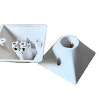 Douille de lampe carrée en forme de 86, accessoires Zhongshan, support de lampe fileté E27, câblage extractible, douille encastrée, style à vis