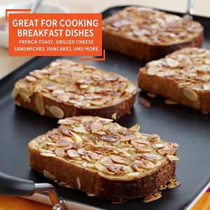 Đôi Burner Vỉ Nướng Cho Nấu Ăn Nhôm Nướng Pan Không Dính Vỉ Nướng Pan Với Silicone Xử Lý Ngoài Trời Cắm Trại Nướng Tấm - Product Image 6