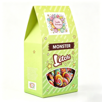 Boîte cadeau personnalisée pour bonbons, recyclable, écologique, avec impression dorée, emballage alimentaire, boîte cadeau en papier pour bonbons, mignonne et adorable
