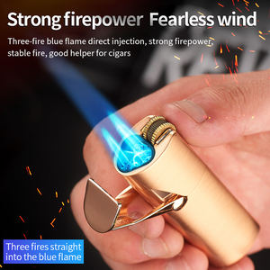 Gas Pemantik Api Tinggi Antik Vendor dengan Pemotong Rokok - Product Image 4