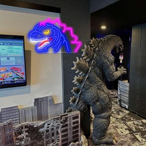 Nguyên tử thằn lằn Dimmable Led <span class=keywords><strong>Neon</strong></span> Ánh sáng vua của Quái Vật tường trang trí cho sci-fi người hâm mộ cho phòng trò chơi hoặc phòng ngủ món quà độc đáo ý tưởng - Product Image 6