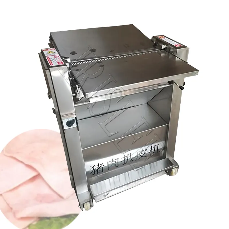 Peau de boeuf réglable d'épaisseur de 0.5-6mm enlevant la machine éplucheur de viande machines d'épluchage de peau de porc à vendre