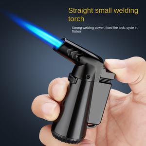 Le métal HB891-892 peut verrouiller le briquet à flamme bleue avec un petit pistolet de pulvérisation coupe-vent et gonflable Design moderne en gros - Product Image 4