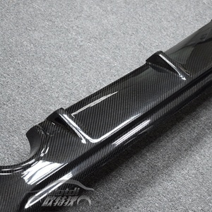 EOX Style Rear Bumper Fins Spoiler Wing Lip Splitters Carbon <b>Diffuser</b> for BMW F22 F23 2 Series M Tech - Product Image 5