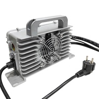 Chargeur de batterie en aluminium Longrun 1,5 kW avec pack de batteries magnétique 12 V, charge rapide et protection contre les surintensités pour vélos électriques et voiturettes de golf