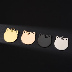 Placa de Identificación para Mascotas con Forma de Cabeza de Perro, Grabado Láser, Logotipo, Nombre, <span class=keywords><strong>Teléfono</strong></span>, Contenido Personalizado, DIY, Placa de Acero Inoxidable en Blanco para Perro - Product Image 4