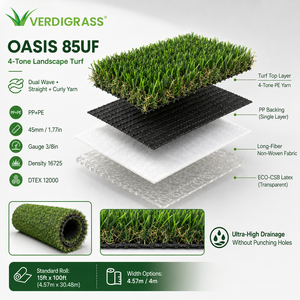 Césped Artificial Verdigrass de Alta Densidad de 45 mm, Ecológico y Suave, para Restaurantes, Terrazas y Patios - Garantía de 15 Años - Product Image 1