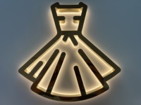 Enseigne LED personnalisée, publicité rétroéclairée, logo de bureau en métal doré, lettres d'enseigne, enseigne LED intérieure et extérieure, enseigne murale 3D LED