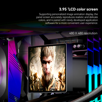 Refroidisseur liquide pour processeur ARGB à triple ventilateur 360 mm OEM ODM, affichage personnalisable, système de refroidissement par eau PWM silencieux pour PC de jeu