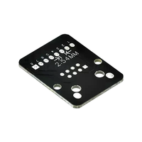 Masque de soudure noir RJ45, connecteur femelle simple vers bornier à pas de 2,54 mm, carte de dérivation Ethernet RJ45